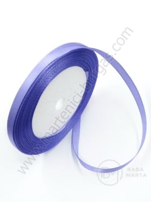 Panglică de satin 6mm violet 1 rolă ~22 metri 451665