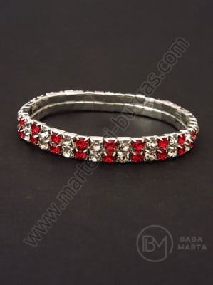 Martenitsa metalică cu cristale elastice 1 pachet 12 buc 105142