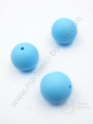 Bilă de mărgele din silicon cu gaură de 20 mm, 2 mm, 1 paquet, 2 pc. 317103