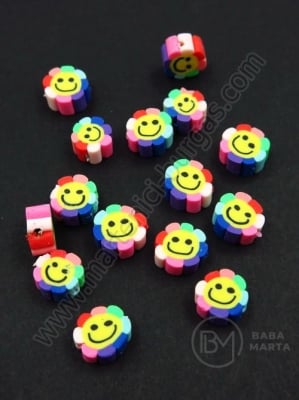 Mărgele FIMO pentru flori 9~10.5x4.5mm 1 pachet 10 buc 312831