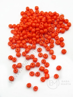 Mărgele de sticlă portocalii 4~5x3~5mm gaură 1.3mm 1 pachet 50g 334135