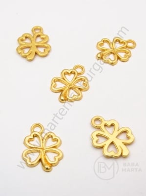 Pandantiv metalic 17x13mm auriu 10 bucăți 308667