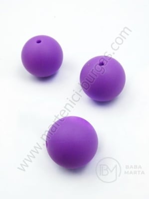 Bilă de mărgele din silicon 20mm gaură 2mm 1 paquet 2 buc 317109