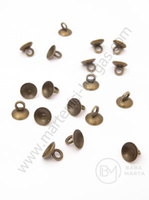 Pandantiv metalic pălărie 5,5x6mm culoare bronz antic 1 pachet 10 buc 301866