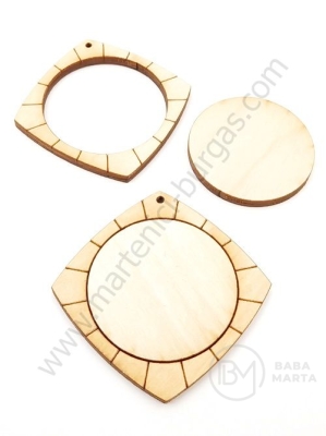 Bază pentru bijuterii 52x3mm, dimensiune ramă interioară 35mm, 1 pachet, 5 buc. 182106