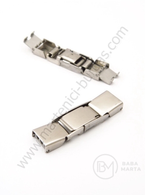 Închizatore din steel (304) 32x9x4mm, orificiu pentru curea de ceas 7x1.5mm, 1 buc. 307324