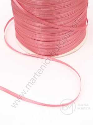 Panglică de satin 3mm roz 20 metri 451196