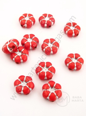 Ață argintie roumă pentru flori 10x5mm, 1 pachet 40g ~121 bucăți 311892