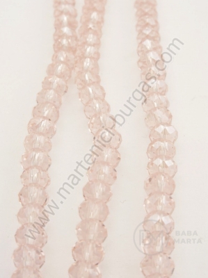 Cristal 6x4mm roz 43cm ~100 bucăți 1 bucată 342134