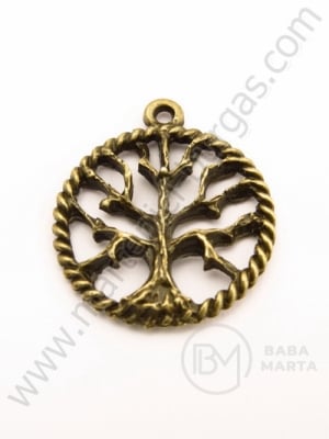 Pandantiv metalic 22mm bronz antic 1buc 308295