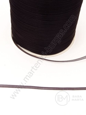 Panglică organza 3mm neagra 20 metri 451232