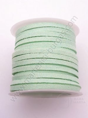 Panglică din piele întoarsă naturală 3x1.5mm 5 metri 421170
