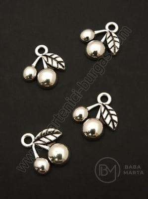 Pandantiv metalic cu ceară 16x13mm, culoare argintie, 1 pachet, 10 buc. 306431