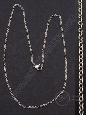 Collier din oțel 2.5x2x0.5mm lungime 45cm 1 buc 281265