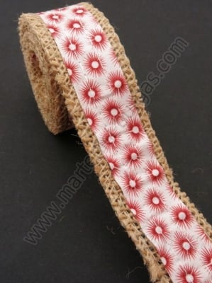 Bandă de pânză de sac cu bandă textilă width 25mm - length ~2 meters 1 rollă 462004