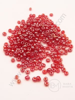 Mărgele de vitola transparente color zmeurii, perlă 3mm 50g 333115