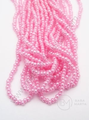 Mărgele cehe PRECIOSA din glass 2mm ~55cm şir 1 paket 12 şiruri 331746