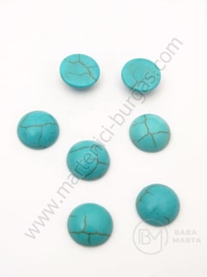 Caboșon turcoaz 10x4mm 1 pachet 10 buc 191207