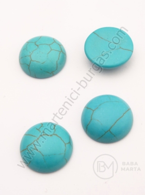 Caboșon turcoaz 18x6mm 1 pachet 5 buc 191210