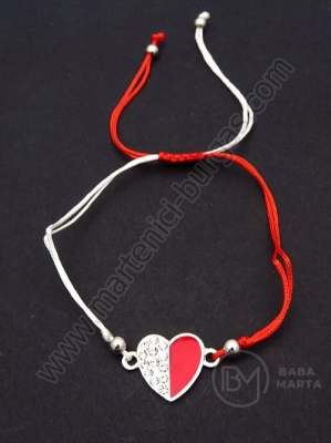 Mărgele metallice Martenitsa cu cristal 1 pachet 12 buc 104614