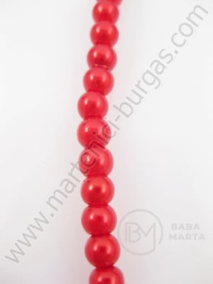 Şir de perle red de 4 mm. ~80cm ~216 bucati 341084