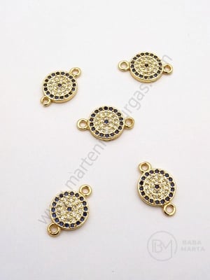 Element de conectare 13,5x9x2,4mm alamă cu zirconii forged 1 piece 305304