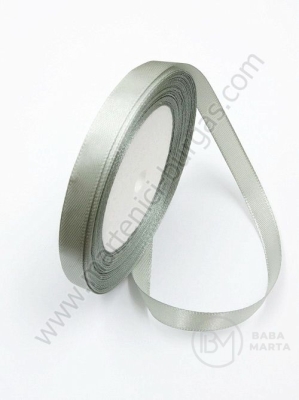 Panglică satinată 10mm grey open ~22 meters 451614