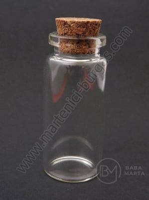 Sticle de glass 22x62mm cu dop de plută 1 pachet 2 buc 171135