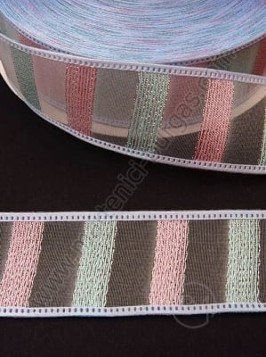 Panglică organza colorată 25mm, 1 pachet, 5 metri, 451418