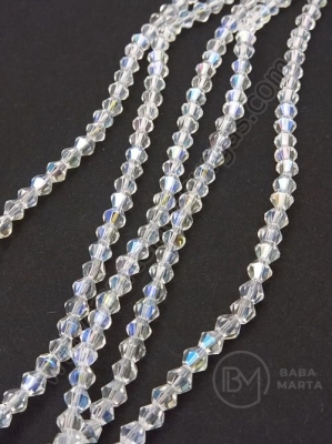 Sfoară de vitola 4mm transparentă arc AB ~82 buc 31cm 1 buc 343584