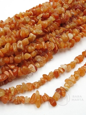 Piatră naturală Aventurină ~5~9mm ~85cm 1 buc 355619