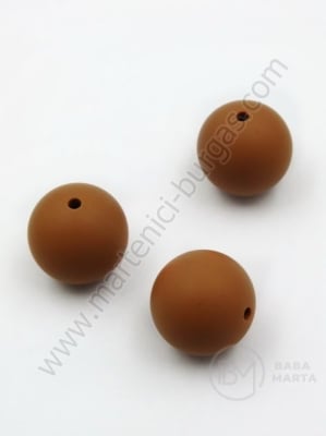 Bilă de mărgele din silicon cu gaură de 20 mm, 2 mm, 1 paquet, 2 pc. 317127