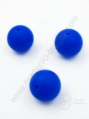 Bilă de mărgele din silicon cu gaură de 20 mm, 2 mm, 1 paquet, 2 pc. 317120