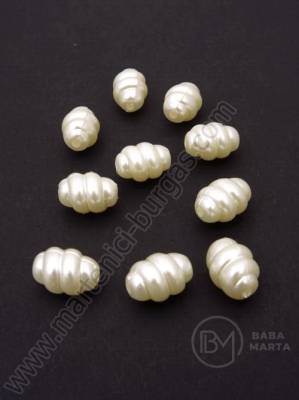 Mărgele 13.5x10mm gaură perlă 2mm 1 pachet 40g ~64 buc 312374