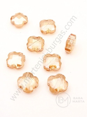 Cruce cristal 12x6mm Swarovski imitație auriu efect AB 1 pachet 5 bucăți 335410