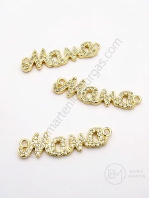 Element de conectare 30x8.5x2mm alamă cu zirconii forged 1 piece 305325