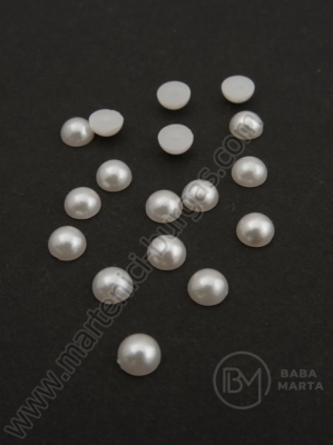 Emisferă perlă albă 5x2.5mm 250 buc 151096