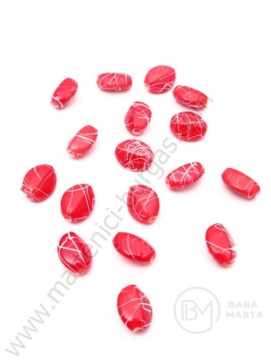 Figurină roșie 11x8x5mm pictată 1 pachet 40g ~160 buc 312173