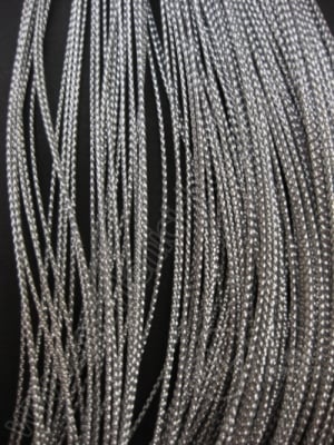 Împletit lamé culoare argintie 0.8mm 1 bobină ~100m 441154