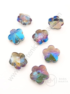 Flori de cristal 14x7.5mm Swarovski imitație cameleon effect AB 1 pachet 5 buc 335406