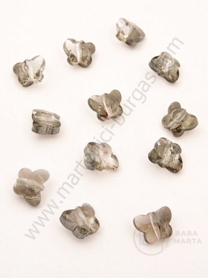 Crystal butterfly 8x7x4.5mm Swarovski imitație gri efect AB 1 pachet 10 buc 335425