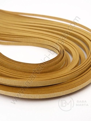 Benzi de quilling 3mm x 390mm bej, 1 pachet, 120 buc. 175025
