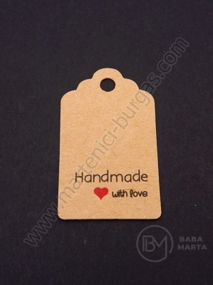 Etichete carton 50x30x0.4mm gaură 5mm 1 pachet 20 buc 111227