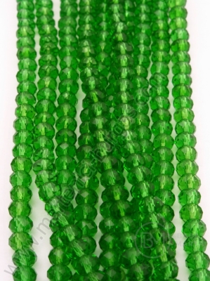 Cristal 6x5mm verde 43cm ~90 buc 1 şir 342264