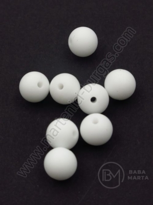 Bilă de mărgele din silicon ~9mm gaură 1.5mm 1 paquet 5 buc 317017