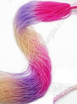 Mărgele de cristal fațetate 2 mm ~180 bucăți ~37 cm 1 bucată 342704