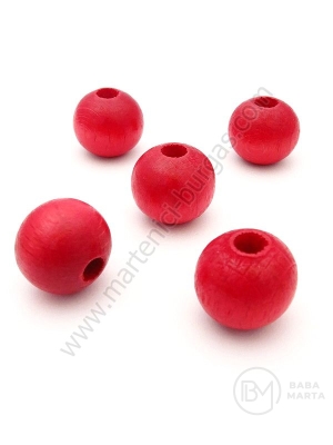 Bilă de lemn rouăma ~16mm gaură 5mm 1 paquet 40g ~25buc 321300