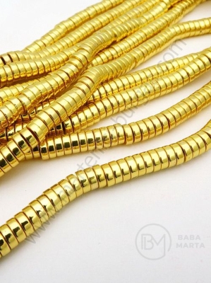 Hematit 6x2mm culoare aurie ~185 buc 40cm 1 buc 352571