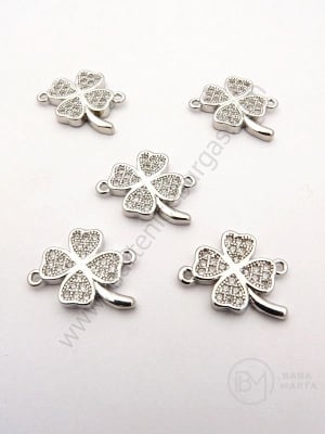 Element de conectare 16,5x14x2mm alamă cu zirconii forged 1 piece 305328