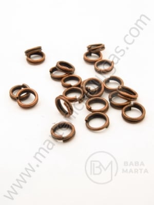 inel metalic dublu din cupru de 5 mm. 200 buc. 301142